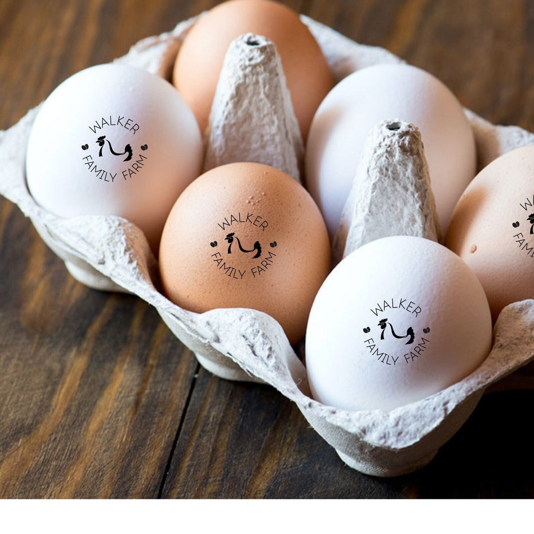  4 Pcs Egg Stamper for Chicken Eggs, Egg Stamps for