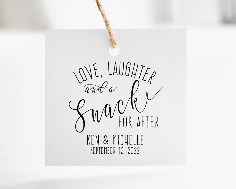 Custom Wedding Stamp Wedding Favor Bag Personalized Cookie Etsy