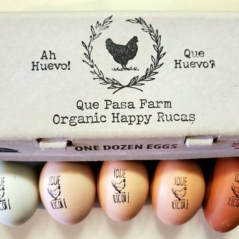 Custom Egg Cartons Stamp Chicken Farmer Gift, Hobby Farm Personalized Egg Cartons, Backyard Hens Coop Stamp, Fresh Eggs Stamper Accessories image 7