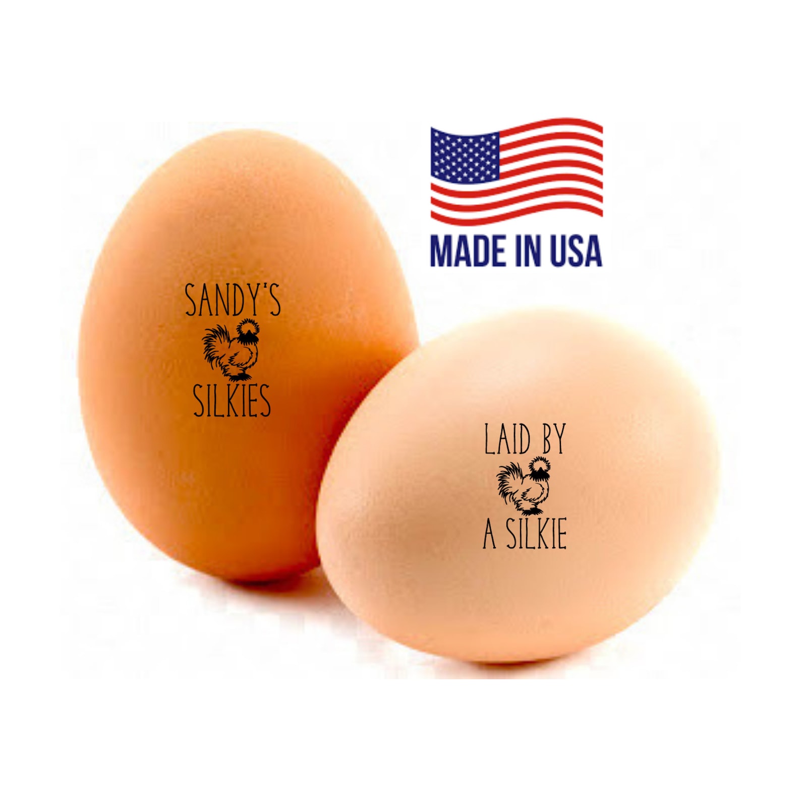 Personalized Egg Stamps Silkie Chicken Stamp Silkie Eggs Etsy