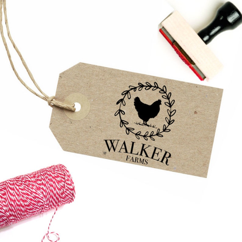 Custom Farm Stamp Egg Carton Stamp Large Rubber Stamp Etsy