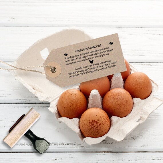 Egg Safety Stamp, Egg Safe Handling Stamp, Egg Handling Instructions