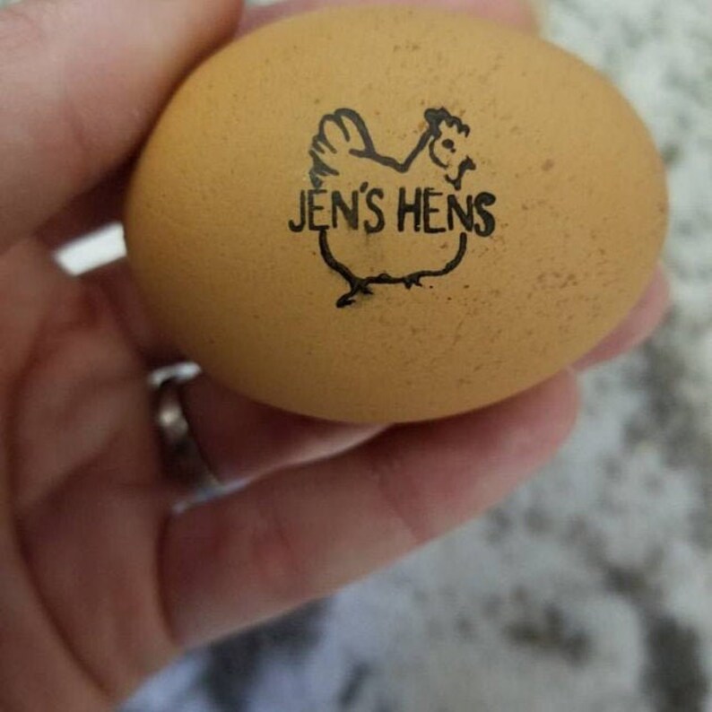 Personalized Egg Stamps Custom Chicken Egg Stamp Farm Etsy