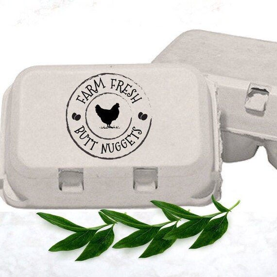 Funny Egg Carton Custom Stamp Round Rubber Stamps Farm Fresh Butt Nuggets Funny Birthday Gifts Farmhouse Decor Half Dozen Eggs Stamper By Southern Paper And Ink Catch My Party Funny Egg Carton Custom Stamp Round Rubber Stamps Farm Fresh Butt Nuggets Funny Birthday Gifts Farmhouse Decor Half Dozen Eggs Stamper By Southern Paper And Ink Catch My Party