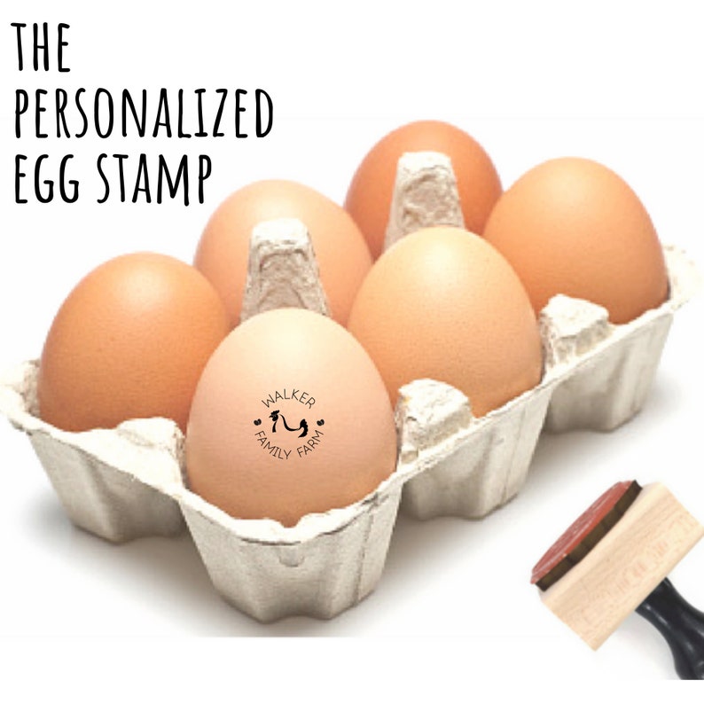 Personalized Egg Stamps Custom Egg Stamp Chicken Coop Eggs Etsy