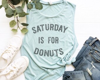 Saturday Is For Donuts, Donut Tank Top