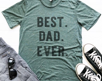 Best Dad Ever, Vintage Style Triblend Father's Day T Shirt