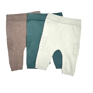 Baby Side Pocket Sweater Knit Pants FW23 - Organic(3 Colors)