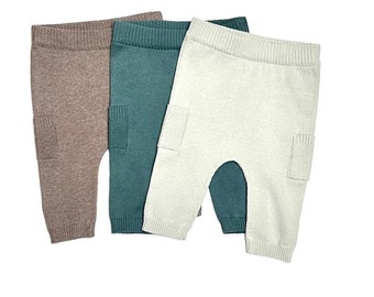 Baby Side Pocket Sweater Knit Pants FW23 - Organic(3 Colors)