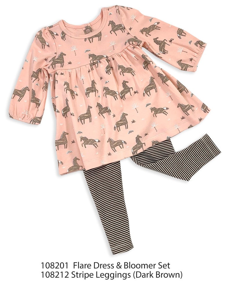 Baby Girl FLARE or TULIP Dress Bloomer Set Organic Cotton Etsy