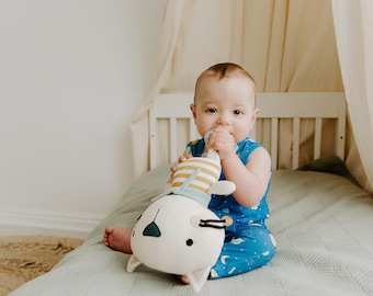 Remi Cat Organic Cotton Knit Stuffed Animal Toy (3 Colors)