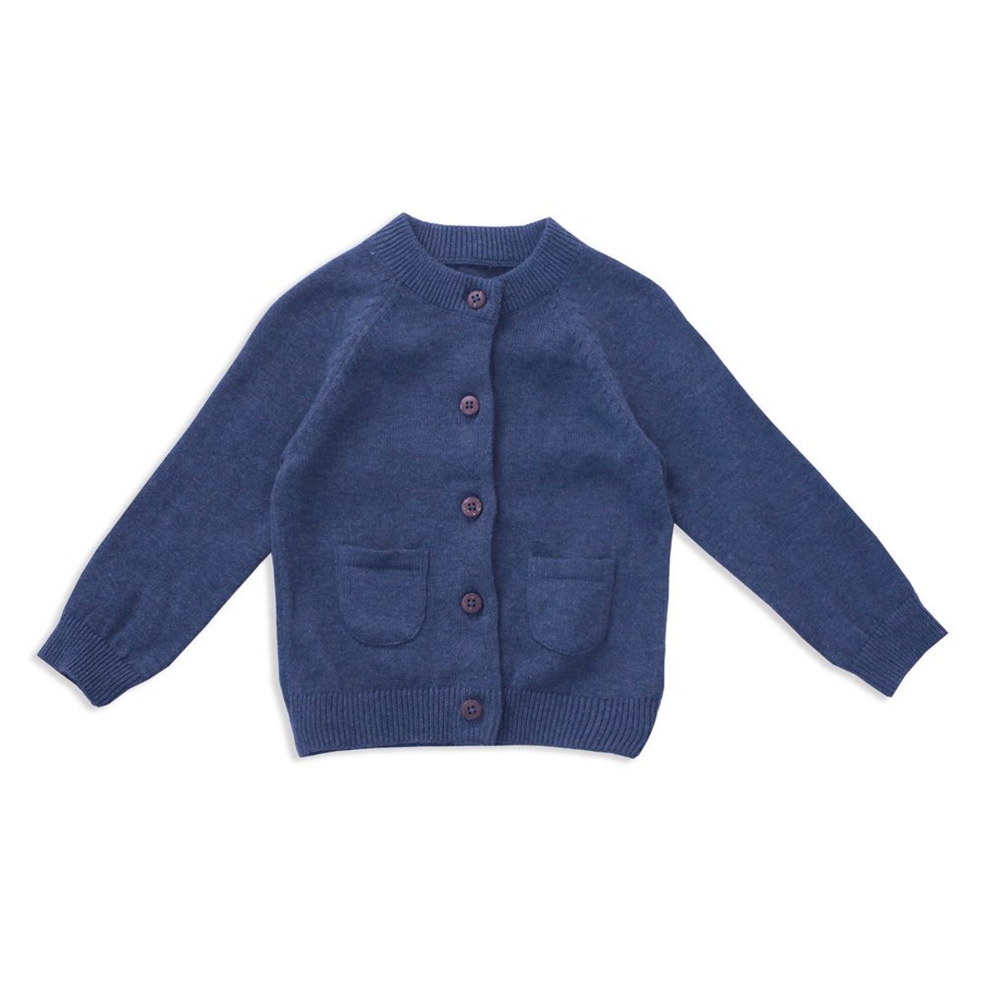 Sale-heather Baby Button Cardigan Sweater, 100% ORGANIC COTTON, Comfy ...