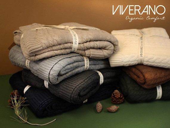 Viverano Cable Knit Throw Blanket (50
