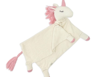 Eenhoorn - Biologische knuffeldoekje voor baby Lovey