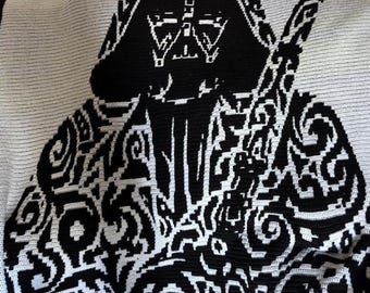 Człowiek z cybernetycznym rozszerzeniem: cyfrowy wzór mozaiki szydełkowej