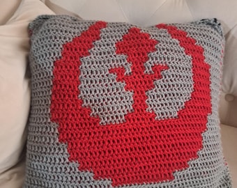 Symbol Sojuszu Rebeliantów z Gwiezdnych Wojen (wzór szydełkowy na mozaikę)