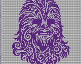 Wysoki, włochaty kosmita (wzór na szydełkową mozaikę)