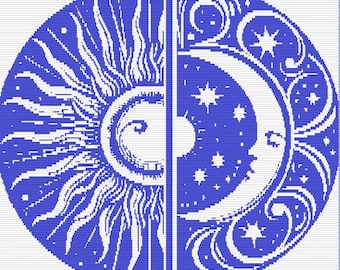 Celestial Skies: cyfrowy wzór na szydełkową mozaikę