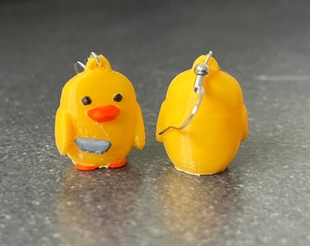 3D Printed Murder Duck Earrings