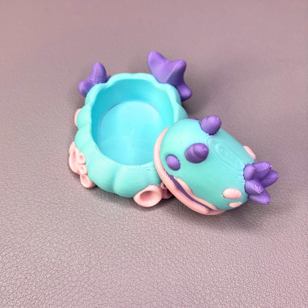 Desk Slug Sea Slug Desk Pet – Cute Kawaii Ocean Creature, 3D Printed Fidget Toy ...