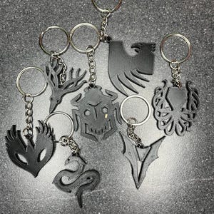 Dragon Age Veilguard Faction Symbol Keyrings