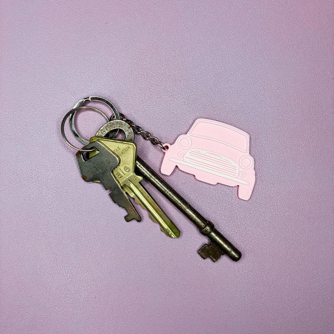 3D Printed Classic Mini Key Chain, Car Keychain, Keyring for Classic ...