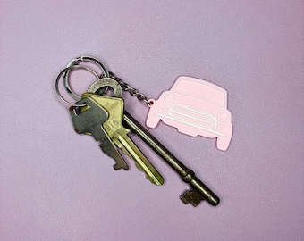 3D Printed  Classic Mini Key chain, Car Keychain, Keyring for Classic Mini, Birthday gift