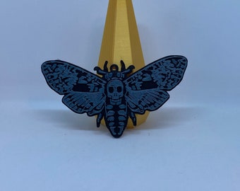 3D Printed Death Moth Necklace, Deathmoth Keyring