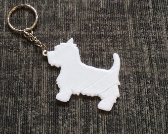 West Highland Terrier Dog Keyring