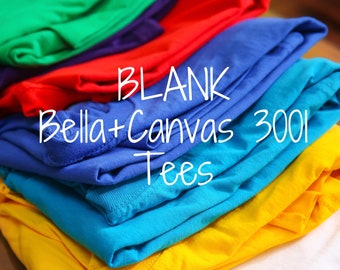 Bella Canvas 3001 Blank Tees | Bella Canvas Unisex Shirts for Crafting | Bella Canvas 3001CVC T-Shirts for Shirt Makers