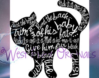 BinxHocusPocus spell svg, png, dxf, T Shirt SVG, Kitchen SVG, Digital File