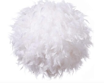 feather bedside table lamp