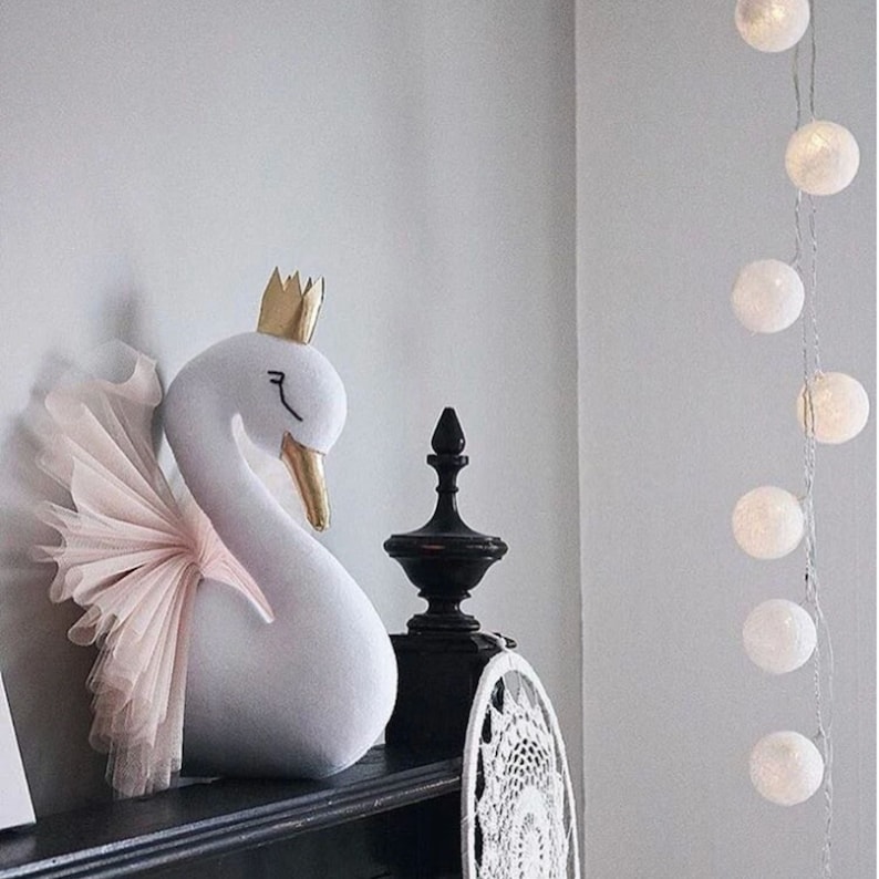 SWAN WALL DECOR Baby Nursery Decor Girls room decor Etsy