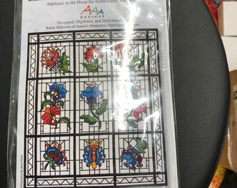 Exotic flower, Machine embroidery exotic flowers 2,