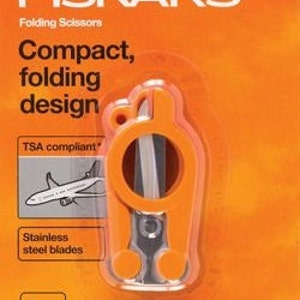 Fiskars compact folding scissors TSA compliant