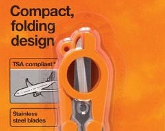 Fiskars compact folding scissors TSA compliant