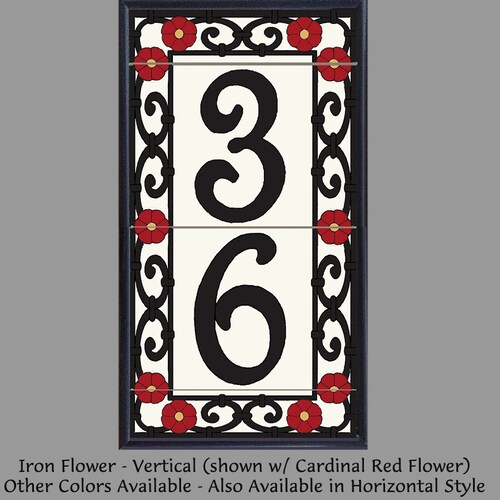 House Numbers Address Numbers Tiles Framed Set Spanish Style Etsy
