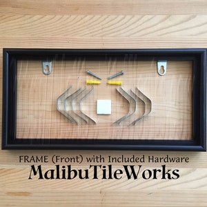 House Numbers Frame, UNASSEMBLED Metal Frame, Address Tiles Frame, House Sign Frames, Decorative Tile Frame (Tiles Sold Separately)