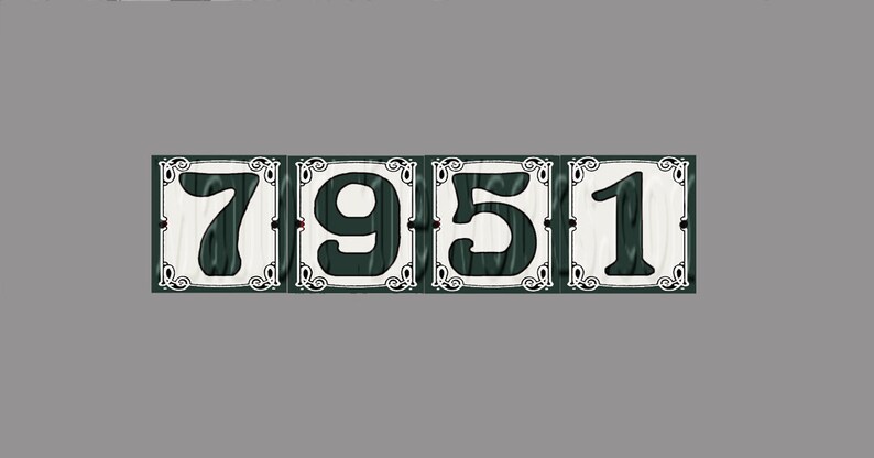 Custom Listing For Linda House Number Address Tiles Nouveau Image 0