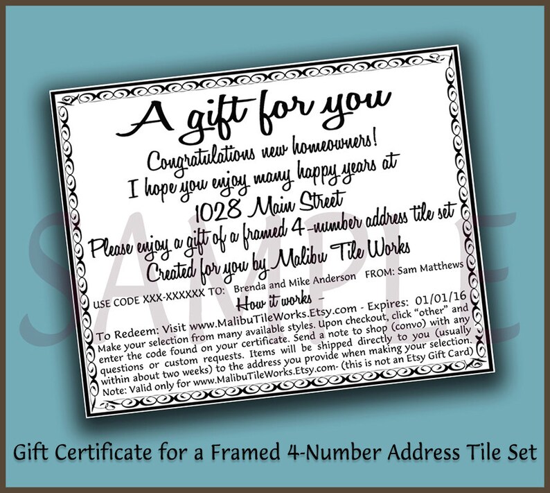 Decorative Address Tiles Gecko Framed Set Decorative Tile House Number Southwest Address
