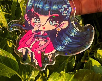 Maomao Dance (Pink) Holographic Keychain