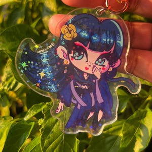 Maomao Dance (Blue) Holographic Keychain