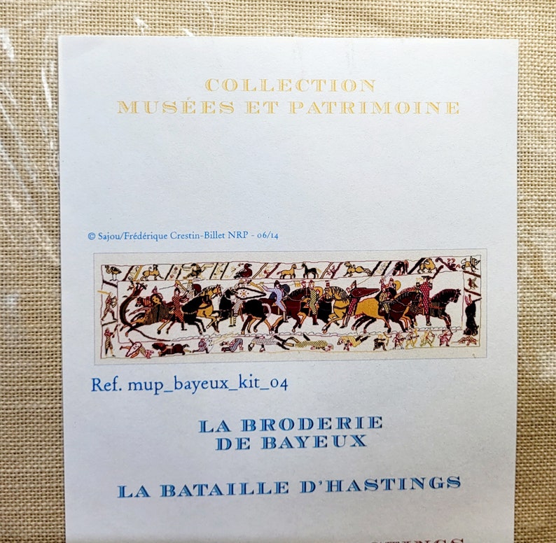 The Battle of Hastings Scene From the Bayeux Tapestry Counted Crossstitch Kit From Sajou, Paris