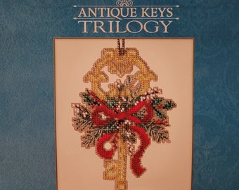 Beaded Counted Cross-stitch Kit for Winter Key from Mill Hill