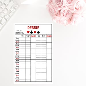 Canasta Score Pad