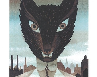 Werewolf Portrait Giclee Art Print