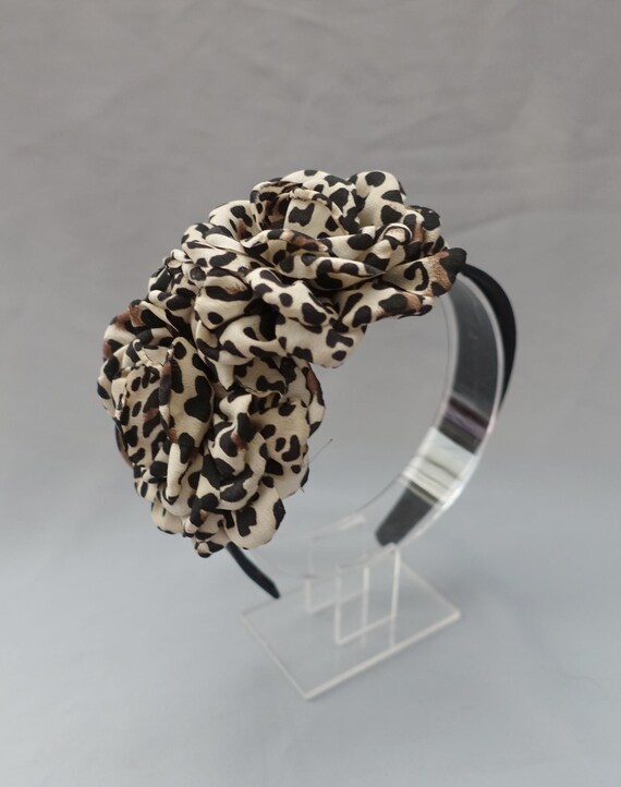Leopard Flower Headband – Wild Animal Hair Accessory  display picture 2