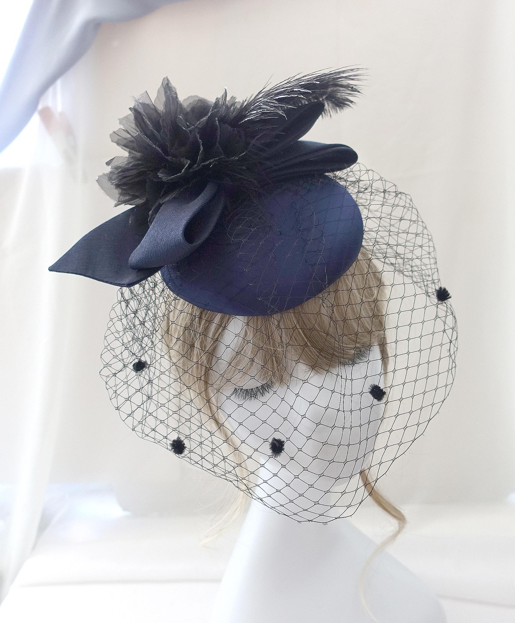 Retro Hats Elegant Navy Blue - Etsy display picture 2
