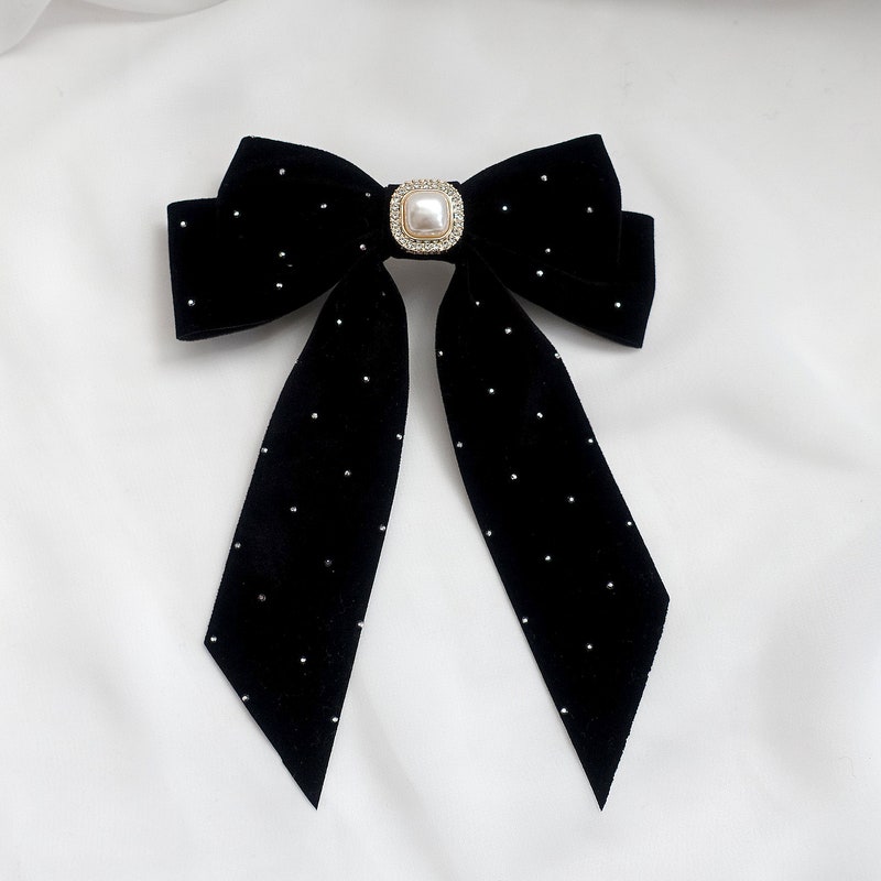 Crystal & Pearl Hollywood Hair Bow 03 main image 1