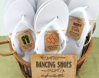 flip flops for beach wedding guests